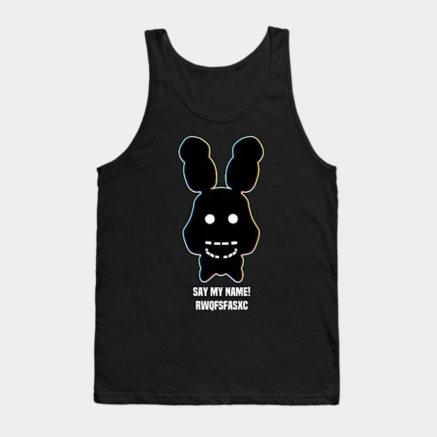 FNAF Five Nights Scary Spooky Game Face RWQ Tank Top by Mellowdellow